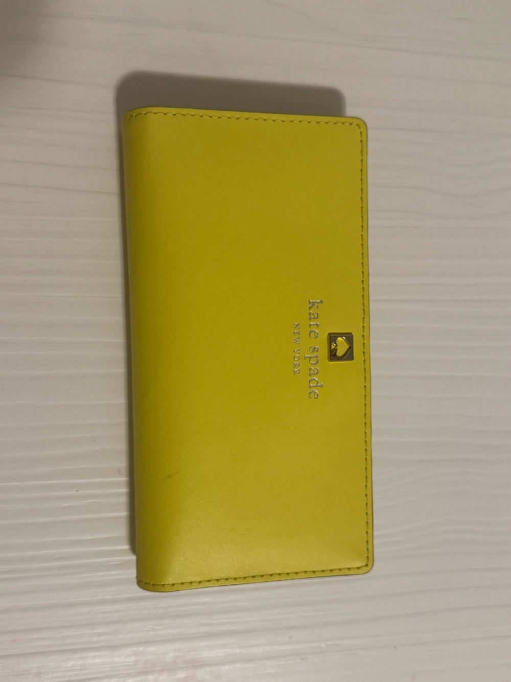 Kate Spade Zip Bi-Fold Wallet in Yellow